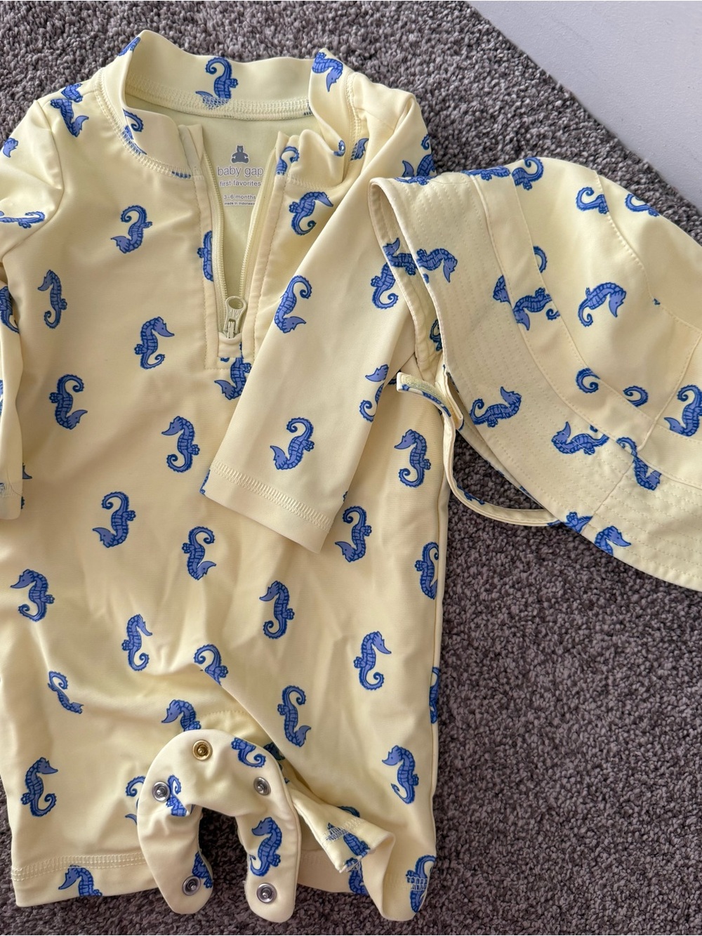 Swim one piece with hat